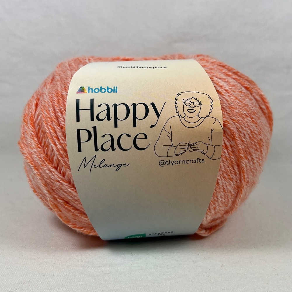 HOBBII Happy Place Melange Yarn #08 Pumpkin